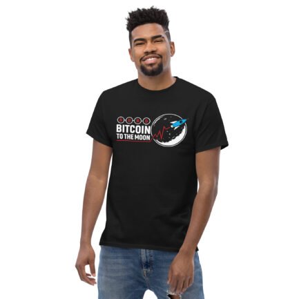 Bitcoin to the Moon V2 T-Shirt - Image 2