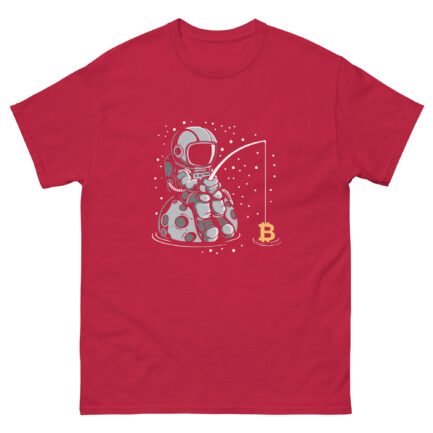 Bitcoin Spaceman Fishing T-Shirt - Image 6