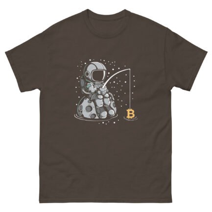 Bitcoin Spaceman Fishing T-Shirt - Image 5