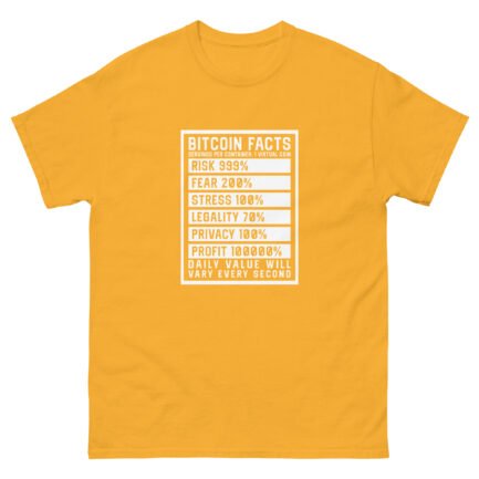 Bitcoin Facts T-Shirt - Image 14