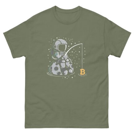 Bitcoin Spaceman Fishing T-Shirt - Image 10