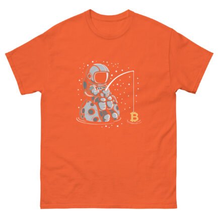 Bitcoin Spaceman Fishing T-Shirt - Image 11