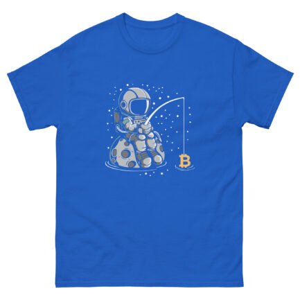 Bitcoin Spaceman Fishing T-Shirt - Image 7