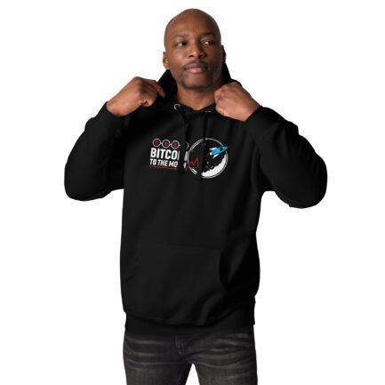 Bitcoin to the Moon V2 Hoodie - Image 2